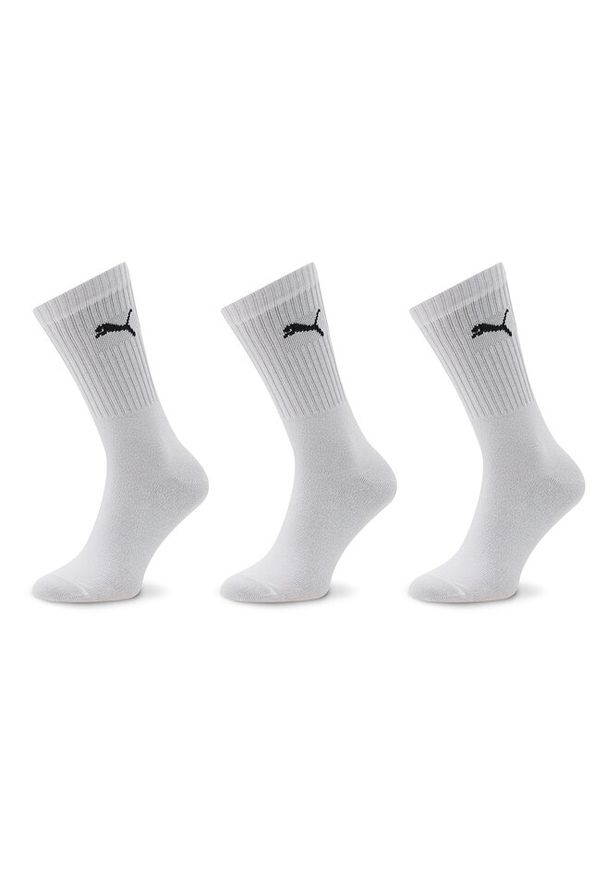 Zestaw 3 par wysokich skarpet unisex Puma. Kolor: biały