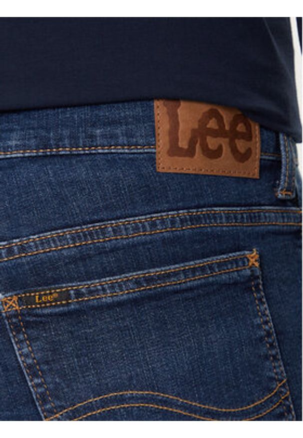 Lee Jeansy Rider 112360204 Granatowy Slim Fit. Kolor: niebieski