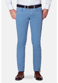 Lancerto - Spodnie Niebieskie Femes. Kolor: niebieski. Materiał: bawełna, elastan