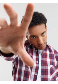 Big-Star - Koszula męska Anson 651. Typ kołnierza: kołnierzyk klasyczny. Kolor: czerwony. Materiał: denim, bawełna, jeans. Styl: klasyczny #6