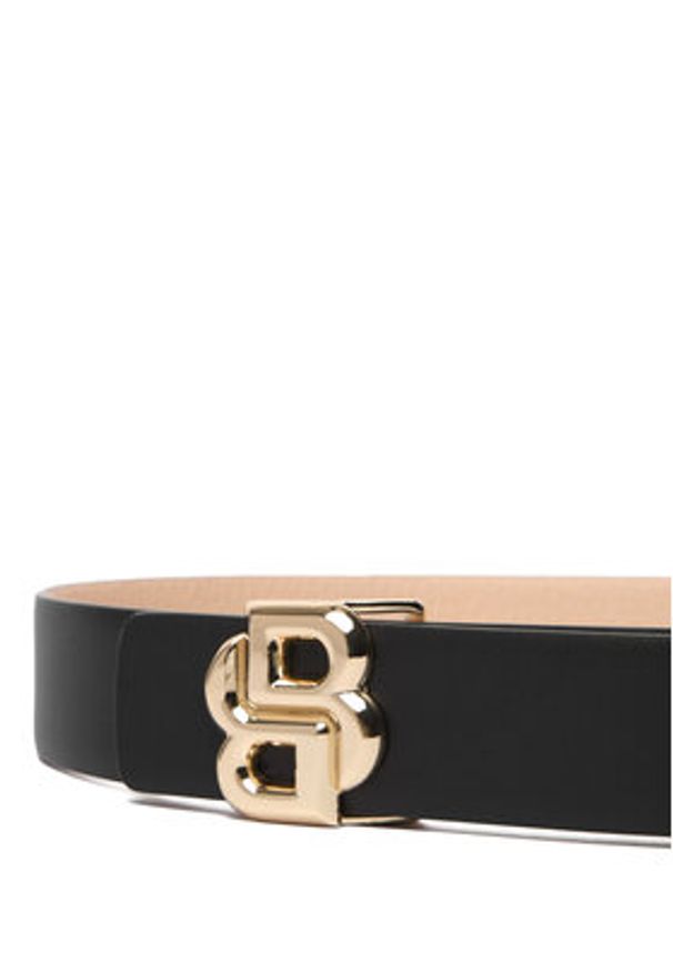 BOSS Pasek Damski 50542193 Czarny. Kolor: czarny. Materiał: skóra