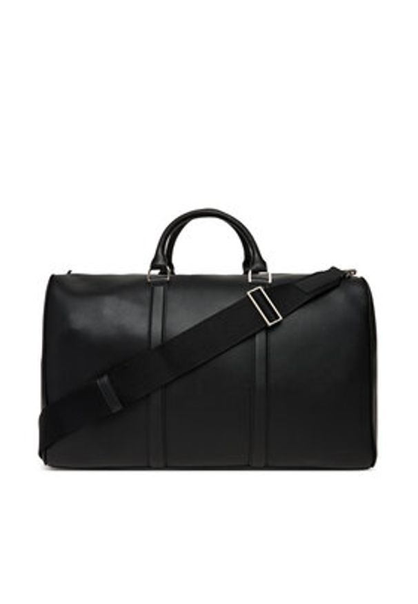 Calvin Klein Torba Raised Duffle LV04D3158G Czarny. Kolor: czarny. Materiał: skóra