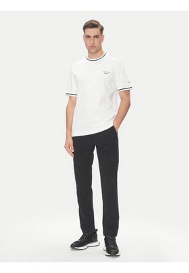 BOSS T-Shirt C-Taut 197 50543341 Biały Regular Fit. Kolor: biały. Materiał: bawełna