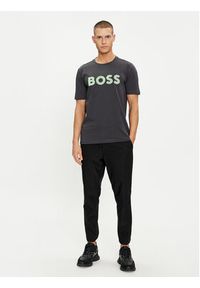 BOSS - Boss T-Shirt 50512866 Szary Regular Fit. Kolor: szary. Materiał: bawełna