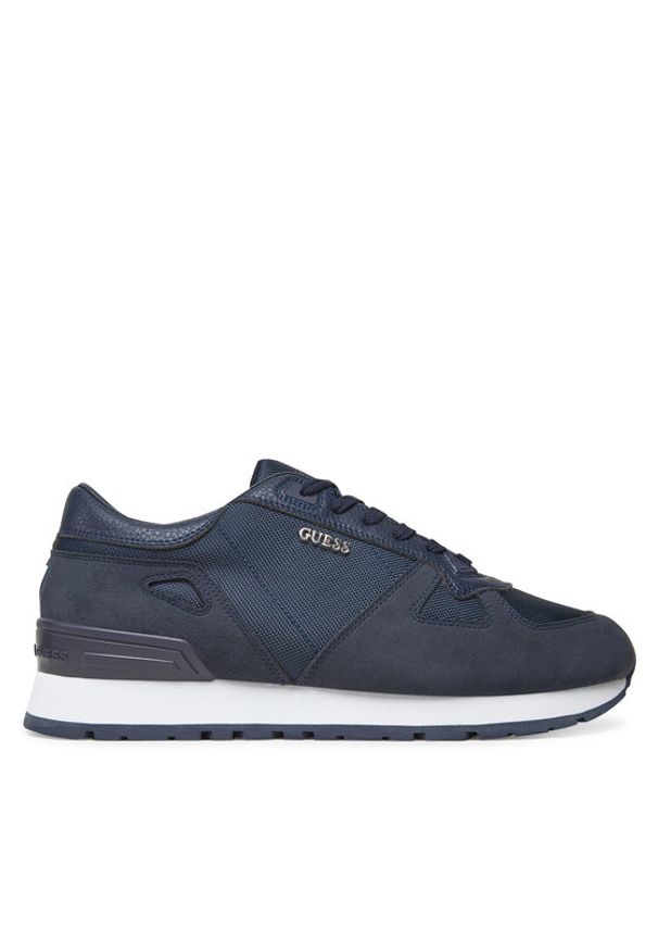 Guess Sneakersy FMTTRE FAB12 Granatowy. Kolor: niebieski. Materiał: zamsz, skóra