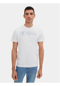 Tom Tailor T-Shirt 1035611 Biały Regular Fit. Kolor: biały. Materiał: bawełna