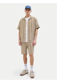 Jack & Jones Szorty materiałowe Jaiden 12274758 Beżowy Relaxed Fit. Kolor: beżowy. Materiał: bawełna #3