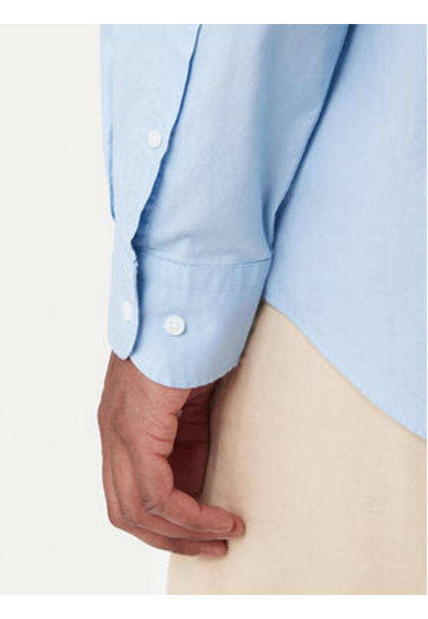 TOMMY HILFIGER - Tommy Hilfiger Koszula MW0MW40529 Błękitny Regular Fit. Kolor: niebieski. Materiał: bawełna
