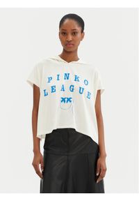 Pinko - PINKO Bluzka Belinda 104875 A2HL Écru Regular Fit. Materiał: wiskoza