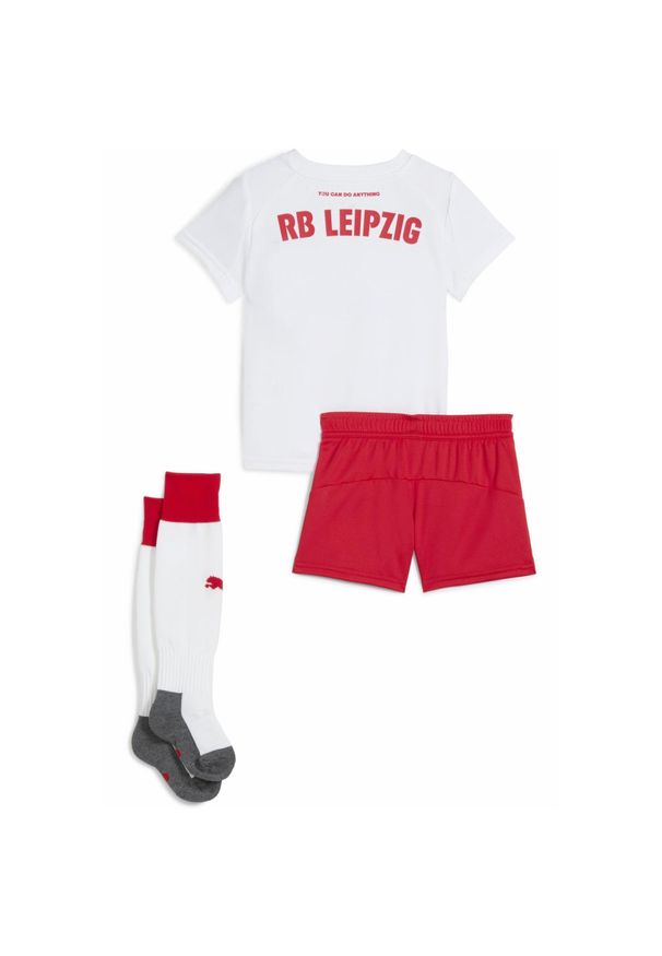 Puma - Dziecięcy strój domowy RB Leipzig 25/26 PUMA White For All Time Red. Okazja: do domu. Kolor: biały, czerwony, wielokolorowy