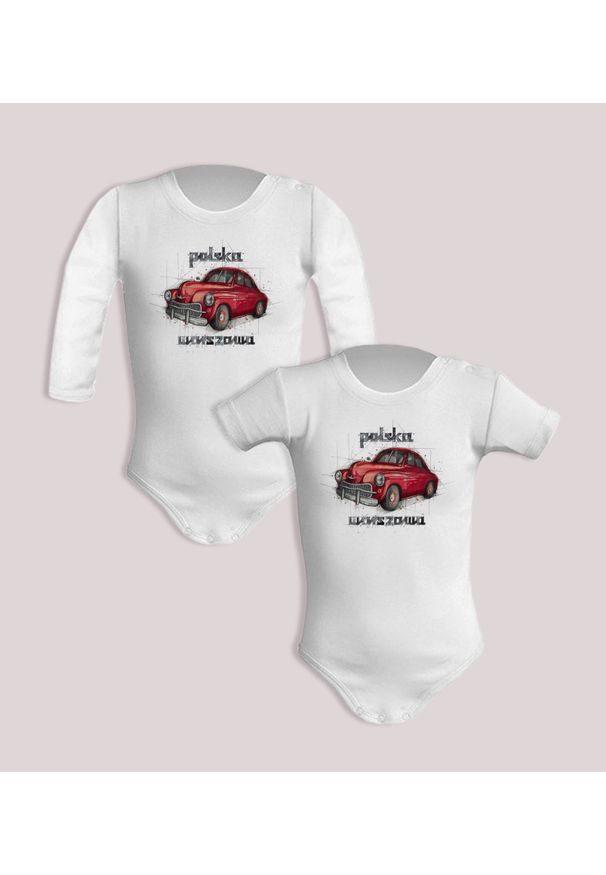 nikiniki - Warszawa — body (Rozmiar: 12M; Długość rękawa: długi; Rodzaj nadruku: Warszawa). Materiał: bawełna. Wzór: nadruk