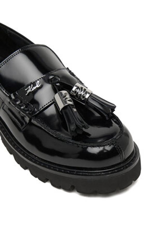 Karl Lagerfeld - KARL LAGERFELD Loafersy Lowell KL42225 Czarny. Kolor: czarny. Materiał: skóra, lakier