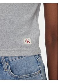 Calvin Klein Jeans T-Shirt LV047C910G Szary Regular Fit. Kolor: szary. Materiał: bawełna #4