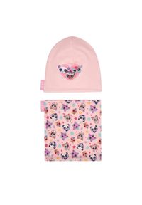 Komplet czapka i komin LITTLEST PET SHOP. Kolor: różowy