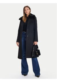 Guess Płaszcz wełniany W5BL19 W2642 Czarny Regular Fit. Kolor: czarny. Materiał: syntetyk #4