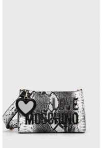 Love Moschino torebka kolor szary. Kolor: szary. Rodzaj torebki: na ramię #1