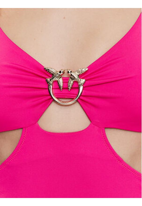 Pinko Sukienka letnia Attesa 101047 A0S7 Różowy Slim Fit. Kolor: różowy. Materiał: syntetyk. Sezon: lato