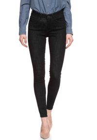 Wrangler - WRANGLER SKINNY RINSE BLACK W28KHS32R 112128275. Okazja: na co dzień. Długość: długie. Wzór: napisy, nadruk. Sezon: lato. Styl: klasyczny, casual, elegancki, wizytowy