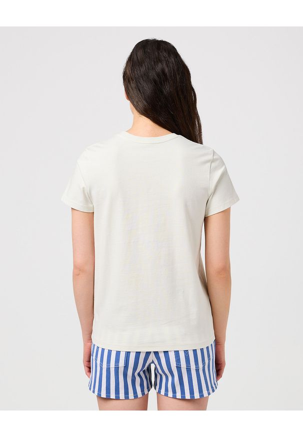 Wrangler - DAMSKA KOSZULKA WRANGLER REGULAR TEE VINTAGE WHITE 112350191. Styl: vintage
