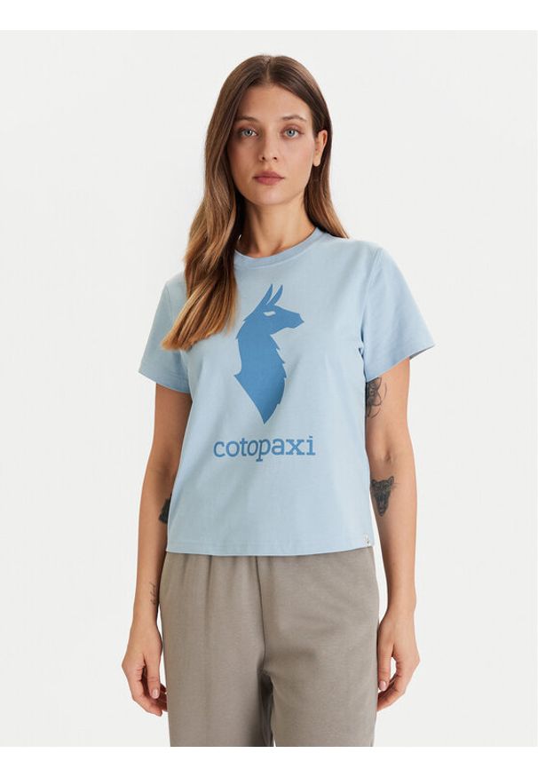 Cotopaxi T-Shirt Llama F25474W1529 Błękitny Regular Fit. Kolor: niebieski. Materiał: syntetyk