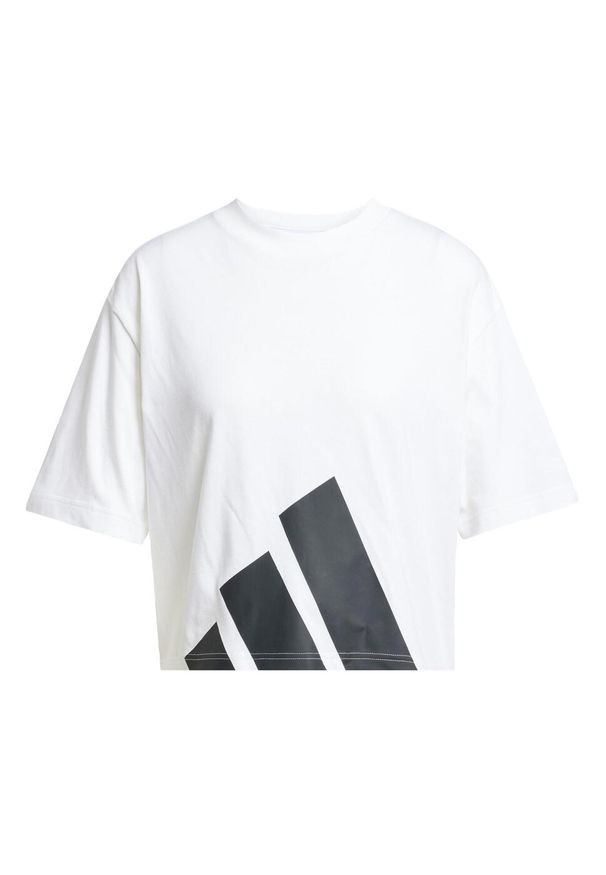 Adidas - Koszulka Essentials Big Logo Boyfriend. Kolor: biały, wielokolorowy, czarny