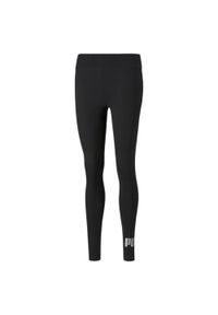 Legginsy Puma ESS Metallic, Kobiety. Kolor: wielokolorowy, szary, czarny. Materiał: bawełna, materiał. Sport: joga i pilates #1