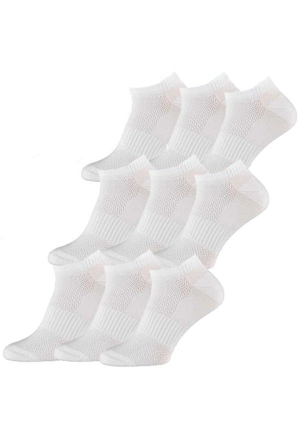 XTREME SOCKSWEAR - Xtreme Skarpety do tenisówek fitness, 9 par, biały. Kolor: biały. Sport: fitness