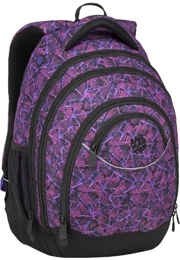 Bagmaster - BAGMASTER Plecak szkolny trzykomorowy Energy 9 D violet/black