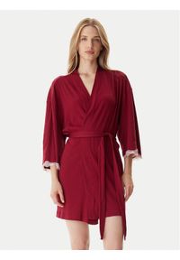 TOMMY HILFIGER - Tommy Hilfiger Szlafrok UW0UW06076 Czerwony. Kolor: czerwony. Materiał: bawełna