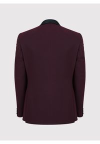 Pako Lorente - PAKO LORENTE – Marynarka smokingowa w kolorze bordowym. Okazja: na wesele, na ślub cywilny. Kolor: czerwony. Materiał: wełna, poliamid, elastan #3