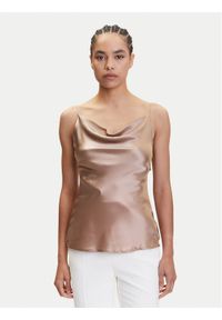 Marciano Guess Top 4YGH09 7117A Beżowy Classic Fit. Kolor: beżowy. Materiał: jedwab #1