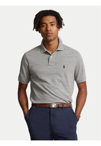 Polo Ralph Lauren Polo 710666998006 Szary Custom Slim Fit. Typ kołnierza: polo. Kolor: szary. Materiał: bawełna #1