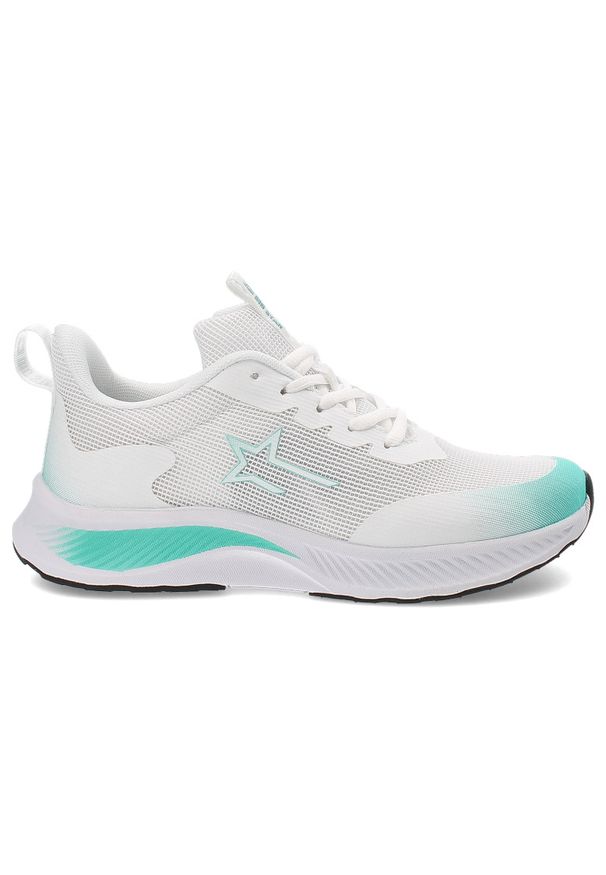 Big-Star - Białe Sneakersy Big Star Sportowe Obuwie Damskie. Kolor: biały. Materiał: materiał