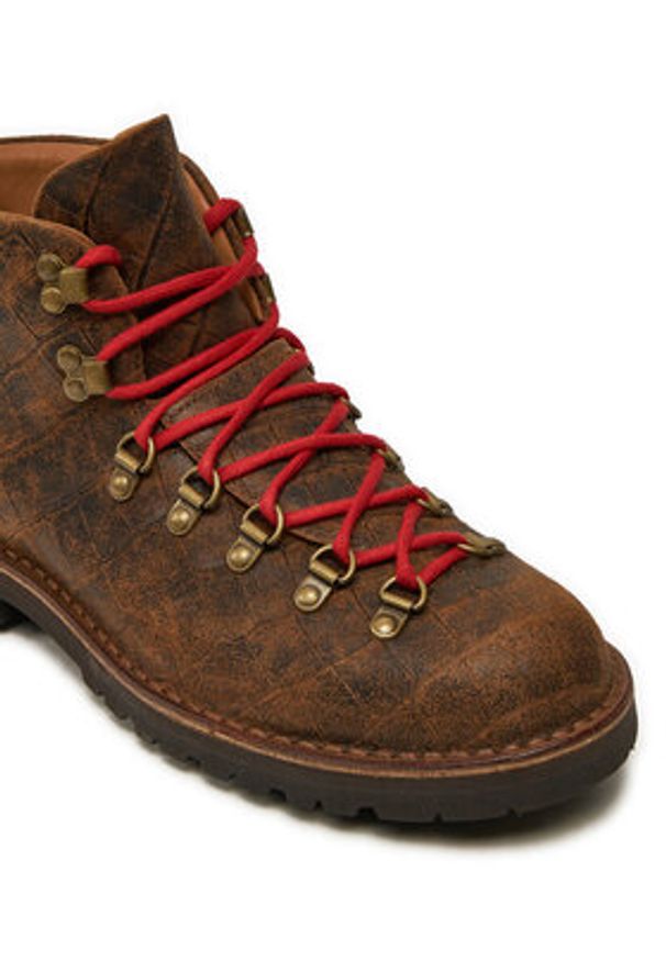 Fracap Trapery Magnifico M120 Brązowy. Kolor: brązowy. Materiał: skóra
