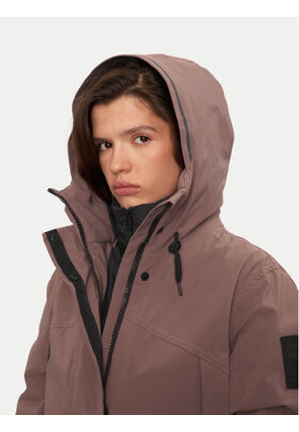 Halti Parka Bergga 065-0425 Brązowy Relaxed Fit. Kolor: brązowy. Materiał: syntetyk