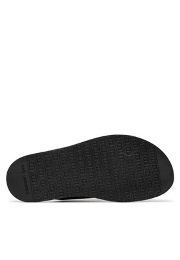 Karl Lagerfeld - KARL LAGERFELD Klapki KL70214 Czarny. Kolor: czarny. Materiał: skóra