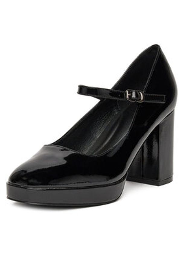 DeeZee Półbuty 3995 Czarny. Kolor: czarny. Materiał: skóra