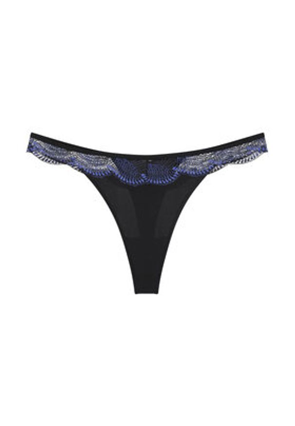 Triumph Stringi Comfort Glam 10224956 Czarny. Kolor: czarny. Materiał: syntetyk
