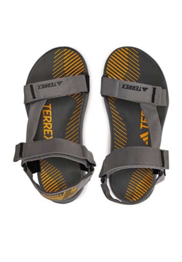 Adidas - adidas Sandały Terrex Hydroterra Light Sandals IF3103 Szary. Kolor: szary. Materiał: materiał