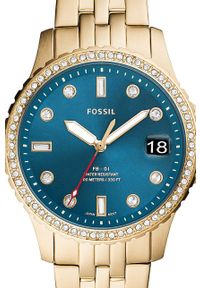 Fossil zegarek damski kolor złoty. Kolor: złoty. Materiał: materiał #5