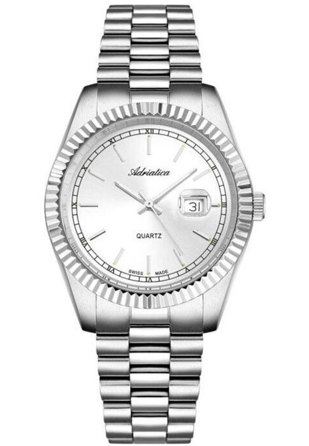 Zegarek damski Adriatica A3090.5113QXL srebrny. Kolor: srebrny