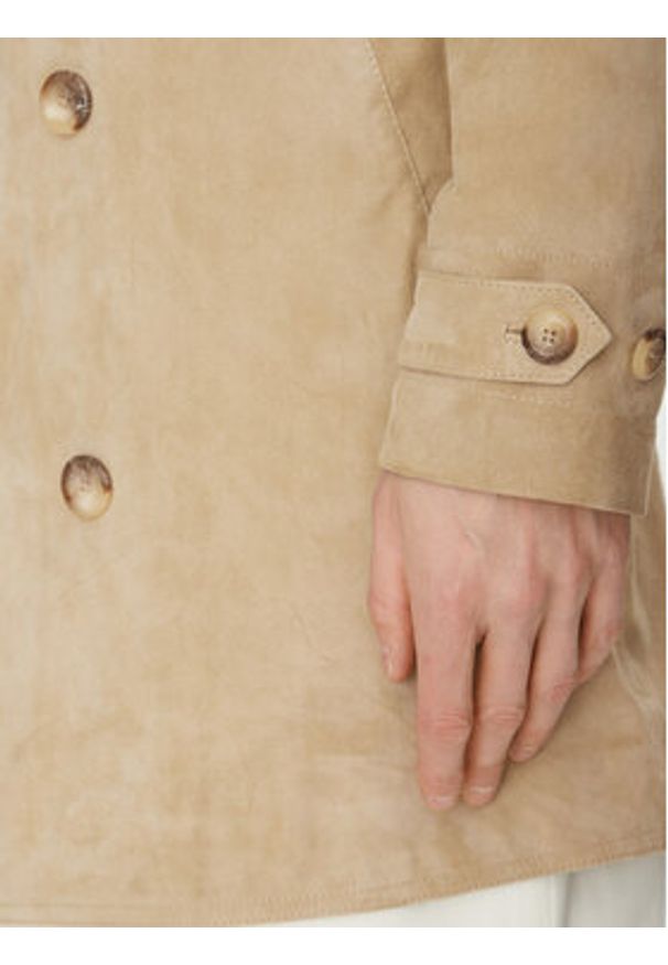 Marciano Guess Płaszcz przejściowy 5GHL00 2295Z Beżowy Regular Fit. Kolor: beżowy. Materiał: skóra