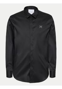 Richmond X Koszula Lancan UMP24105CA Czarny Slim Fit. Kolor: czarny. Materiał: bawełna #1