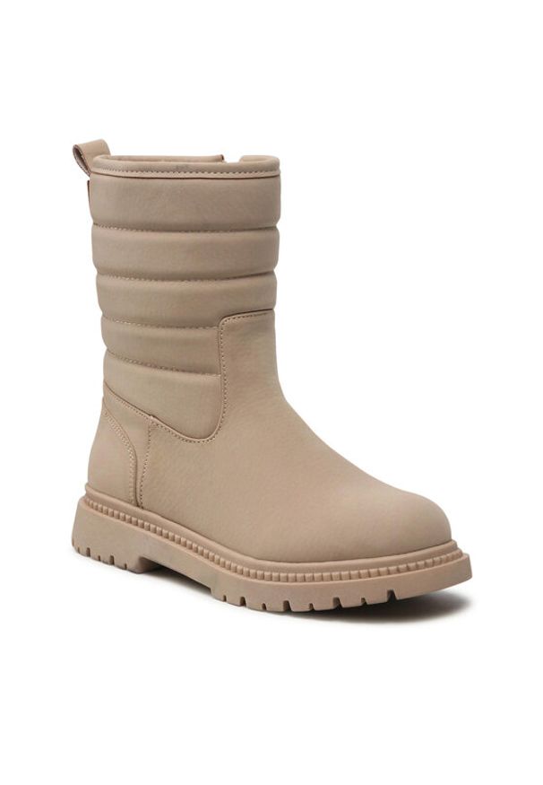 DeeZee Botki CS5911-01 Beżowy. Kolor: beżowy. Materiał: skóra