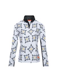 GARETH & LUCAS - Bluza narciarska Damska Gareth & Lucas The One Hundred and Twelve. Kolor: czarny, biały, wielokolorowy. Materiał: poliester, elastan. Sezon: zima. Sport: narciarstwo #1