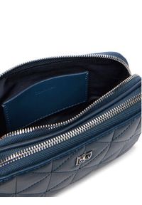 Calvin Klein Torebka Quilted Double Zip Camera Bag LV04F3328G Niebieski. Kolor: niebieski. Materiał: skórzane #2