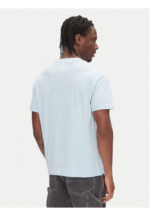 Tommy Jeans T-Shirt Arch Sailing DM0DM21867 Błękitny Relaxed Fit. Kolor: niebieski. Materiał: bawełna