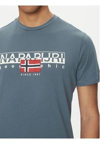 Napapijri T-Shirt S-Aylmer NP0A4HTO Zielony Regular Fit. Kolor: zielony. Materiał: bawełna #4
