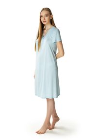 MEWA Lingerie - Piękna damska koszula nocna Consuela. Materiał: jedwab, wiskoza, poliamid, materiał, skóra. Długość: krótkie