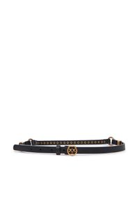 Pinko - PINKO Pasek Damski Studs Belt H 1,2 AI 25-26 105872 A0F1 Czarny. Kolor: czarny. Materiał: skóra